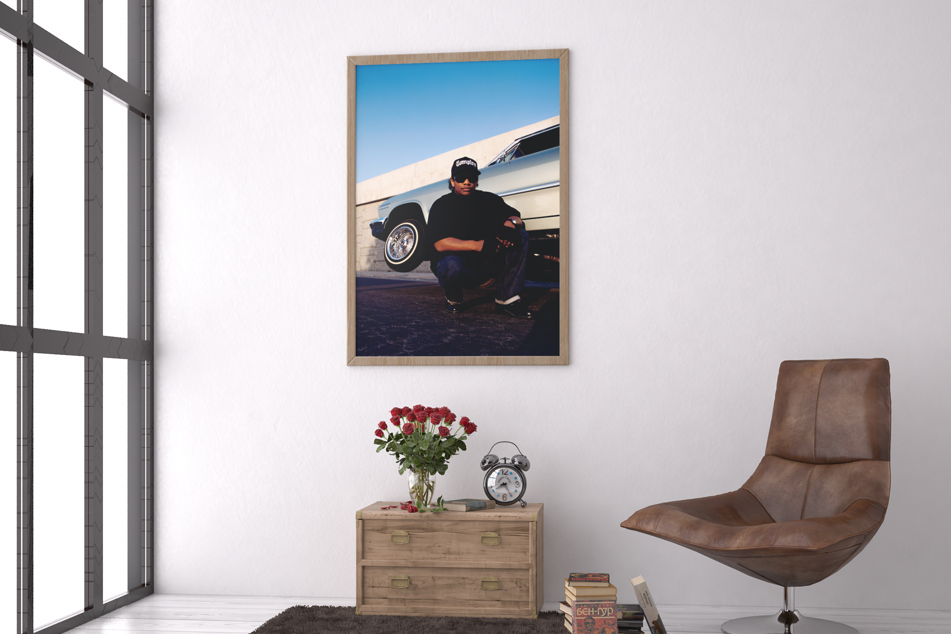 Snoop Dogg Under California 187 Sign – Iconic 90s Hip-Hop Art